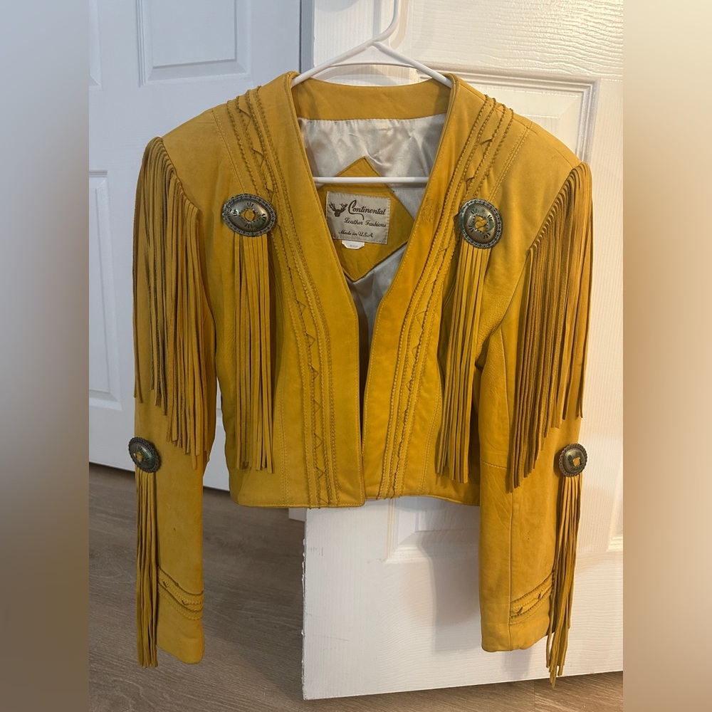 Vintage Leather Fringe Jacket